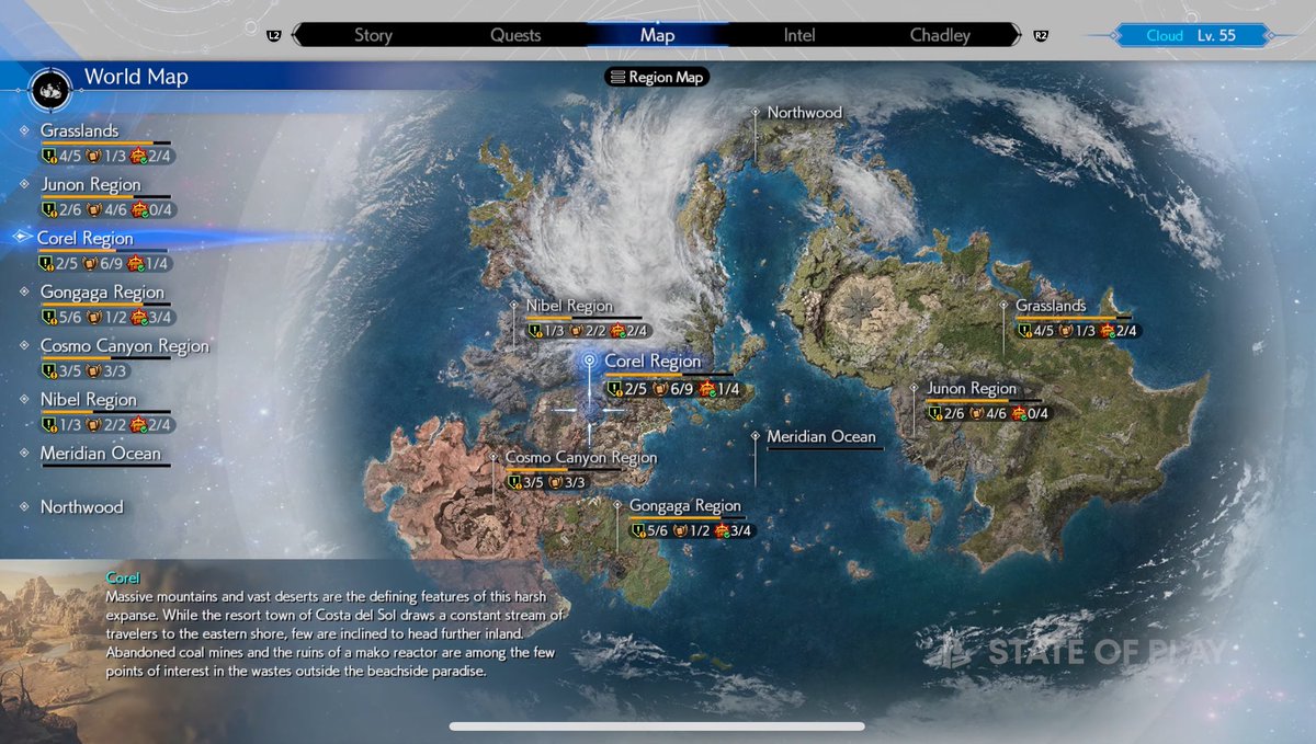 Final Fantasy VII Rebirth world map🚀
What a vast world!😎 #PlayStation #PS5 #StateofPlay