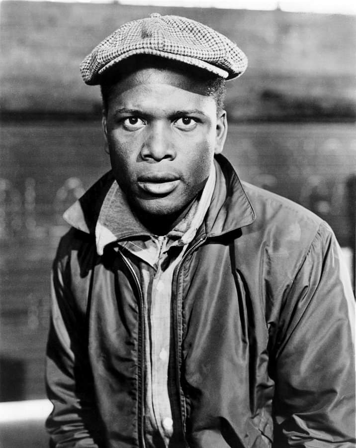 Sidney Poitier in a publicity still for Edge of the City (1957).