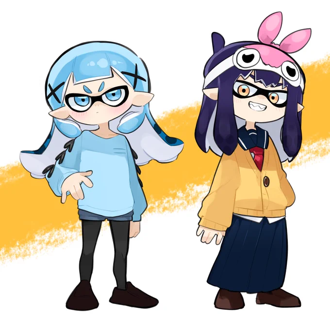 #うちの子スプラトゥーン っていうタグで昔イカちゃん描いてました良かったら皆さんもやってみてください 