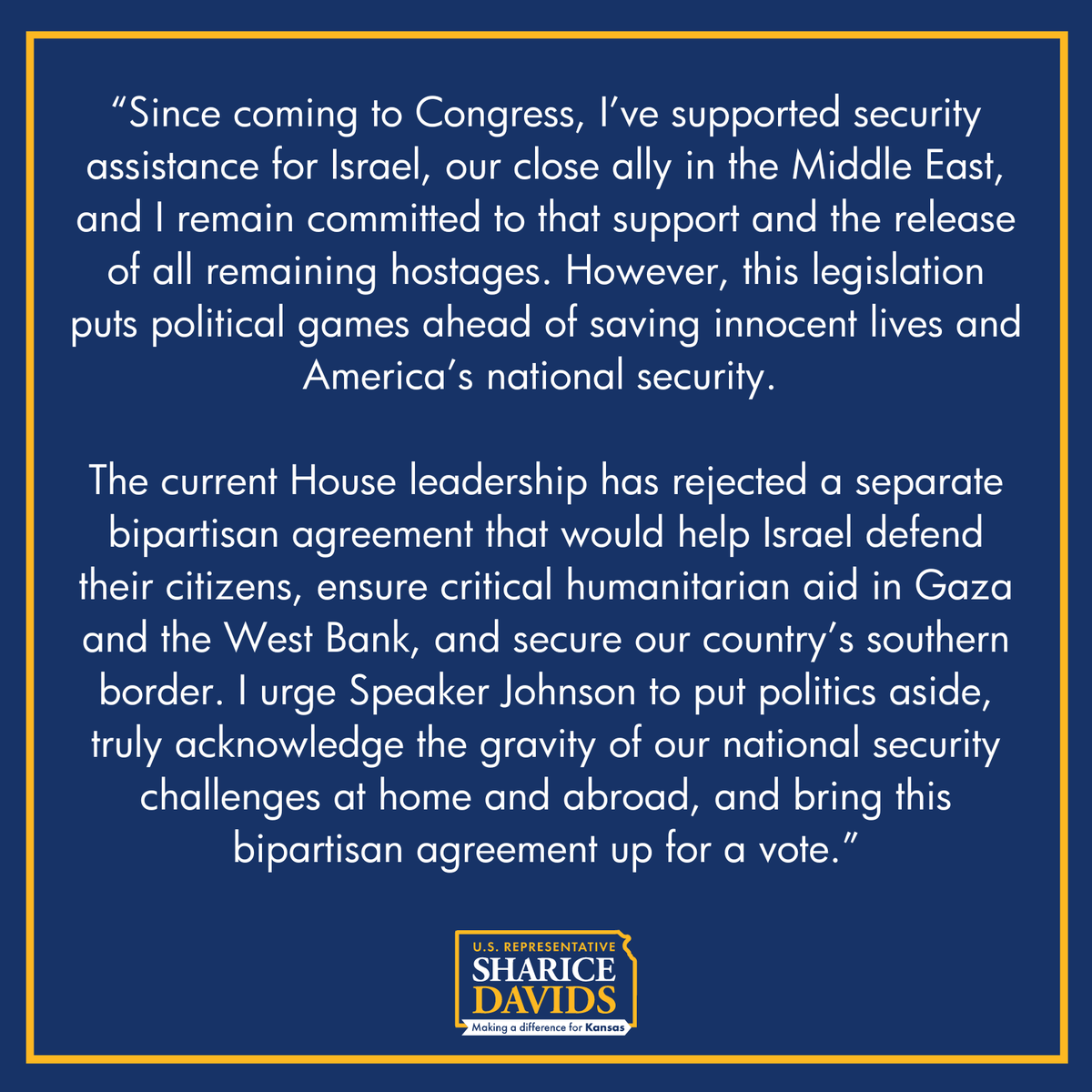 Rep. Sharice Davids tweet media