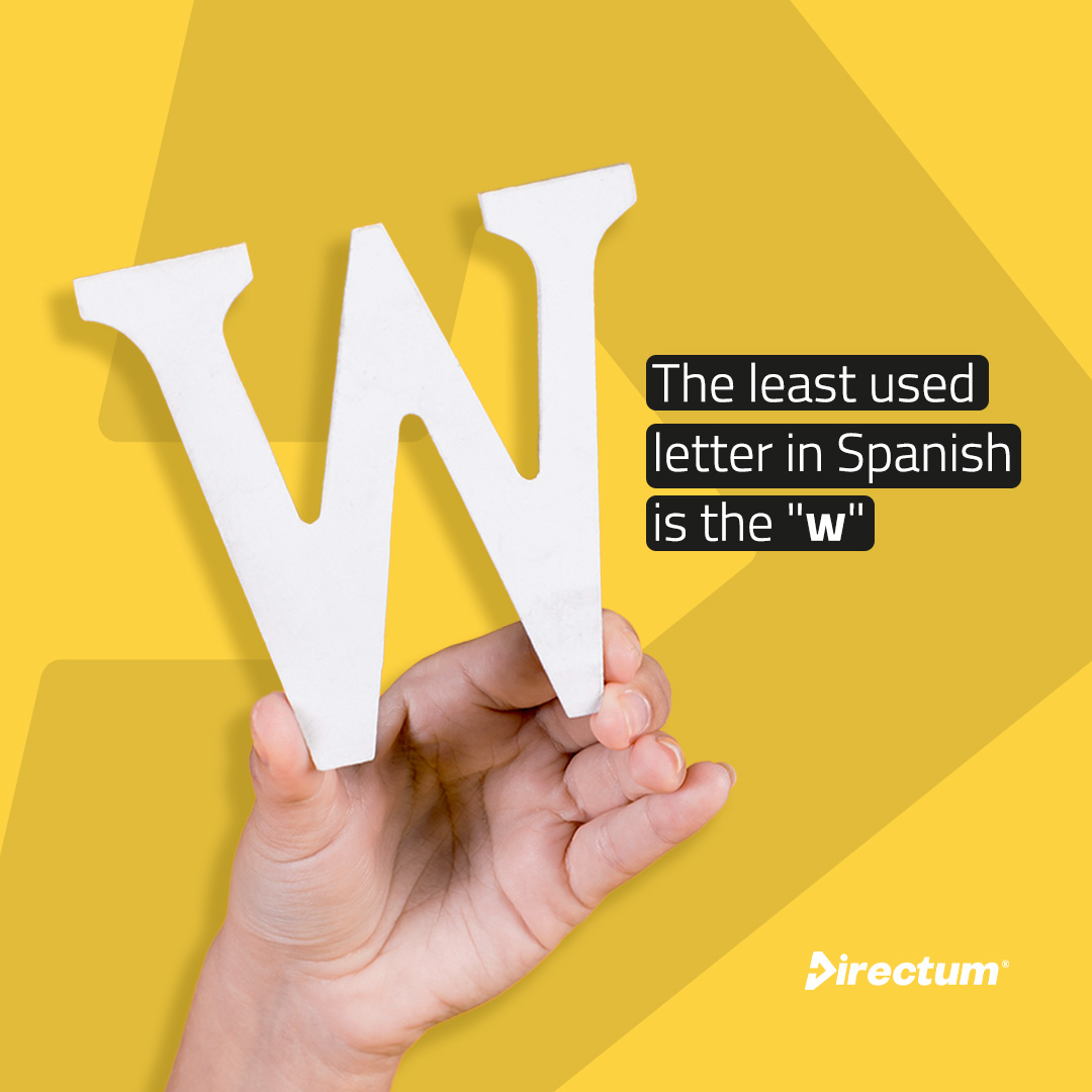 iDirectum's tweet image. The least used letter in Spanish is the &quot;w&quot;. Despite being the least used letter, it can be referred to in more ways than any other letter: double v, v double, double ve, ve double, double u😯

👉🏼🌐 directumtranslations.com
.

.

.

#Translations #Expert #AnyLanguage #AnyVolume