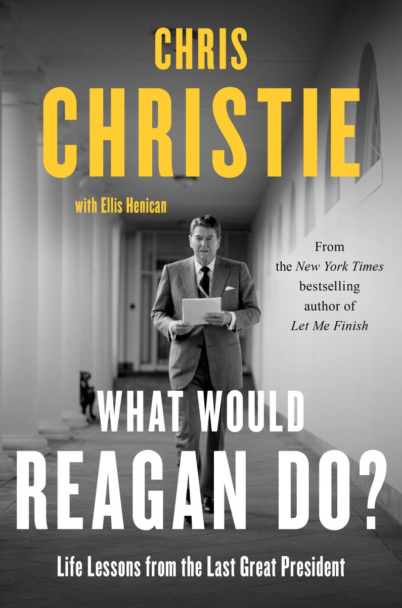 Most of the leaders in the Republican Party today will not stand up against Donald Trump’s lies. Ronald Reagan would have. That’s why I wrote my new book, “What Would Reagan Do?” Out today. Get your copy now: chrischristie.com/whatwouldreaga…