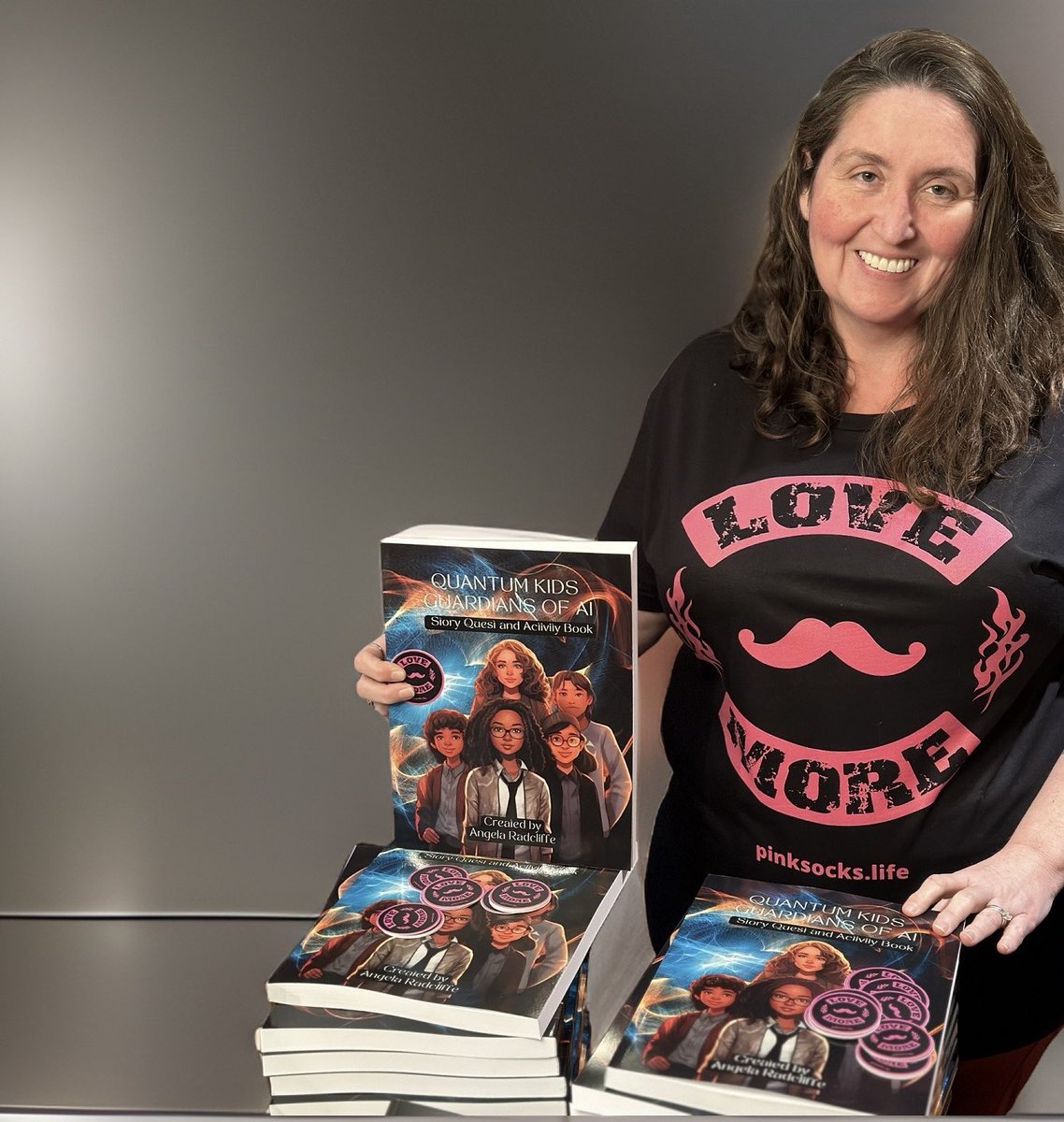 theaimomma's tweet photo. I'm gonna love more by spreading #kindness and #literacy to our children, parents and educators! 

Interested in sponsoring a kid, class, school or district to receive the gift of 
#pinksocks  and #books? Get in touch! #ai #health #dataforgood https://t.co/qhwwzlMrUJ