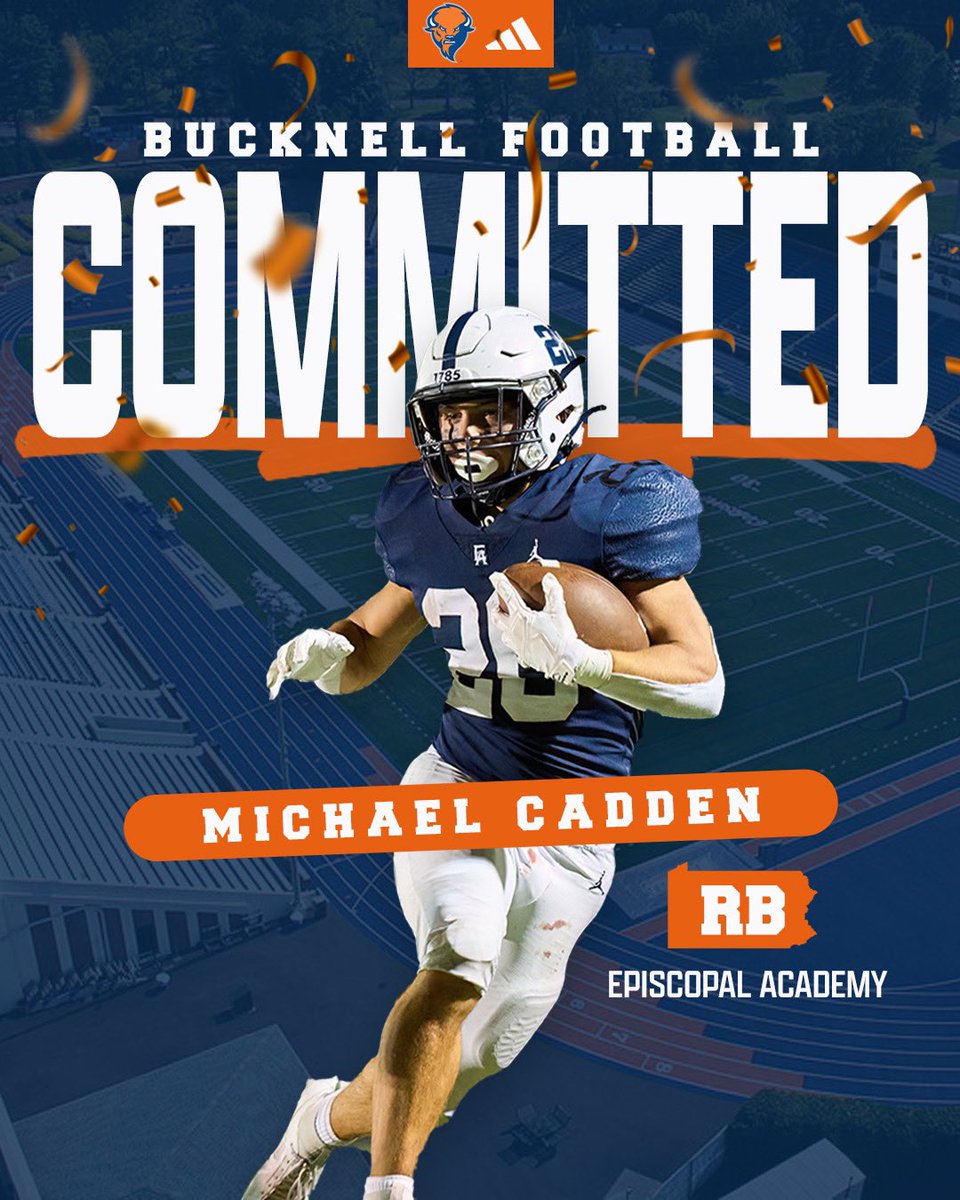 Michael Cadden (@michaelcadden20) on Twitter photo After a great official visit, I am excited to announce my commitment to further my academic and football careers at <a href="/Bucknell_FB/">Bucknell Football</a>! Thank you to my coaches, teammates and family for all their support. After a great official visit, I am excited to announce my commitment to further my academic and football careers at <a href="/Bucknell_FB/">Bucknell Football</a>! Thank you to my coaches, teammates and family for all their support.
