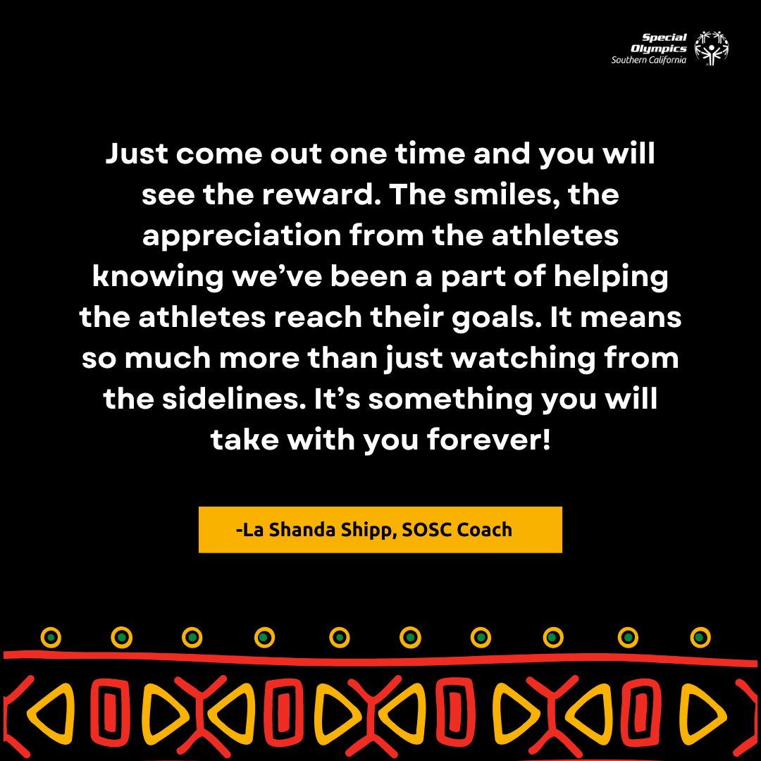 SOSoCal's tweet photo. #TransformationTuesday: Let's celebrate La Shanda Shipp for #BlackHistoryMonth! π As a SOSC Coach, she brings joy and support to our athletes every day. Join us in honoring her incredible contributions! ππ₯
Read More: https://t.co/COgoGa0CJh
#wearesosc #sosccoach https://t.co/jKJOaUIakc