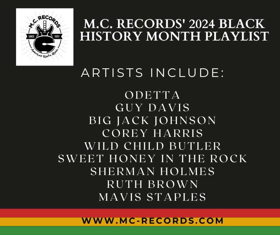 MCRecordsNY's tweet image. Hey folks we have our all new #BlackHistoryMonth playlist. Including Odetta, @SHoney73 @RastaBlues7 @mavisstaples and many more. It's on @Spotify open.spotify.com/playlist/5ZPA9…