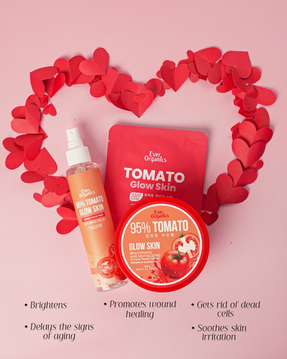 Pamper your skin with the love it deserves, thanks to our Tomato Collection 🍅✨Swipe to know how tomato extract benefits your skin!

#EverOrganics
#WhatYourSkinDeserves