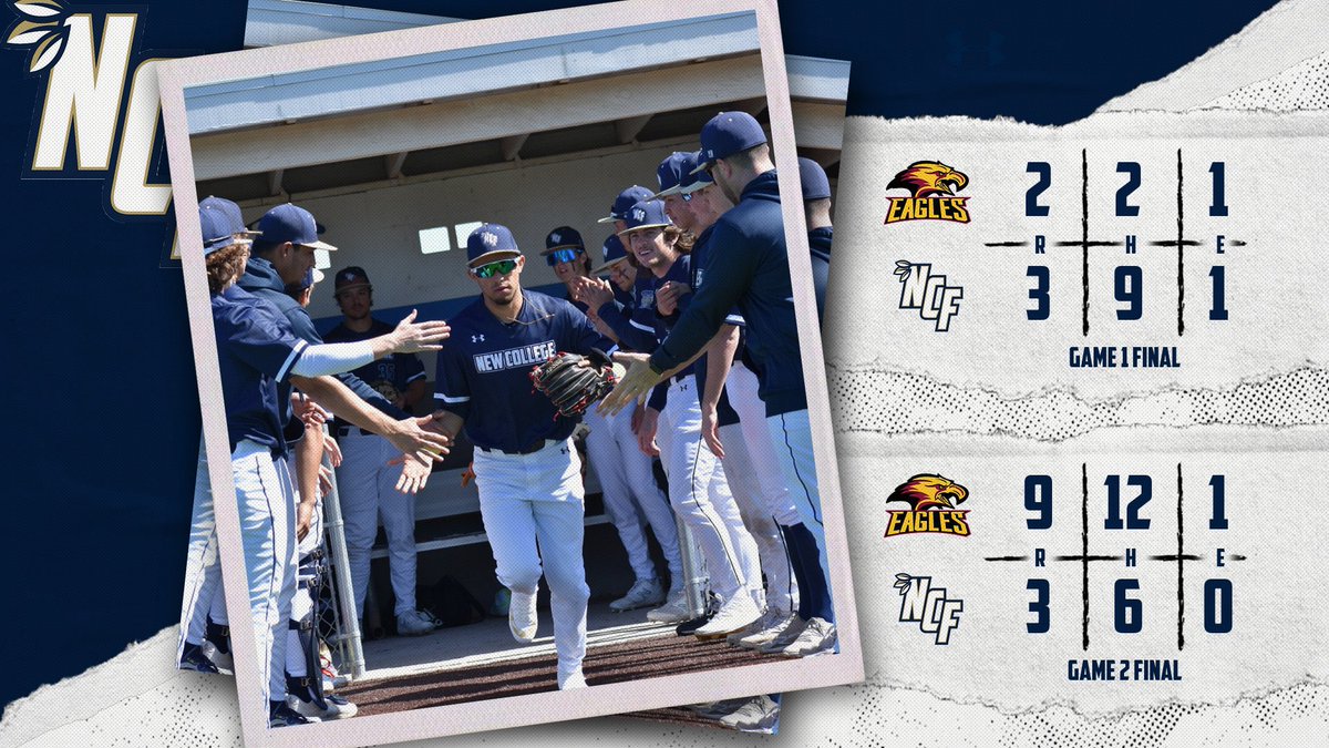 Baseball wins one of two this afternoon against Fort Lauderdale. #GoMightyBanyans