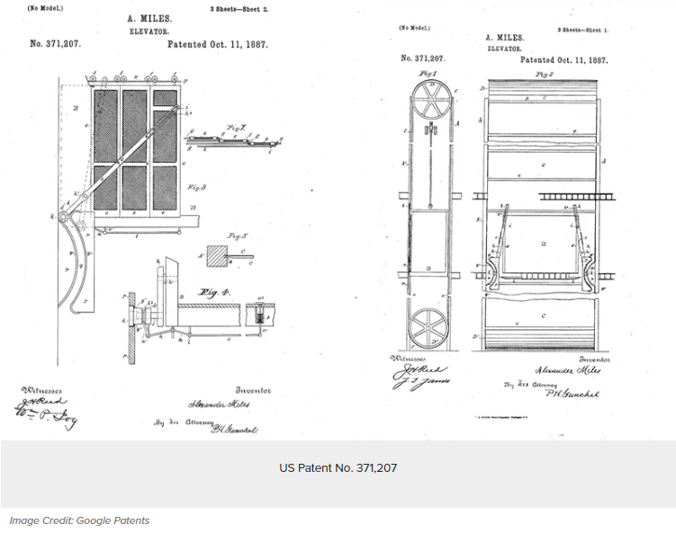 Day 6 of #BHM Alexander Miles was a successful inventor in the late 19th century. In 1887, he received his patent for safer elevator doors that are a standard in the modern designs for elevator systems. In 2007, Miles was inducted into the National Inventors Hall of Fame.