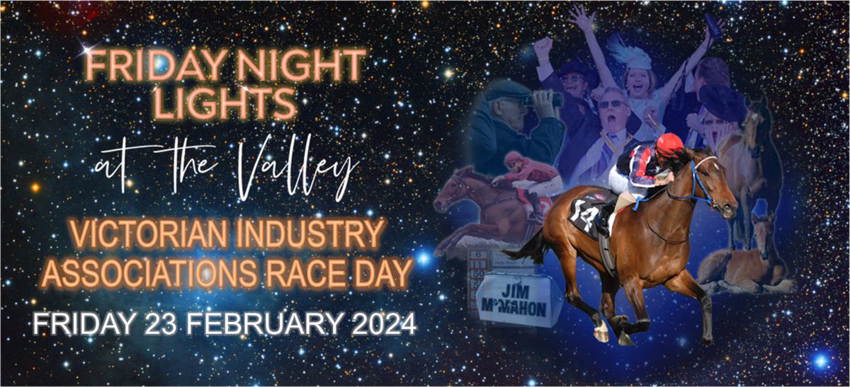 Save the date….23 February under lights at the Valley for our 7th edition of the Victorian Industry Associations Race Day Day event <a href="/vicbreeders/">TBV</a> <a href="/AusJumpsRacing/">Australian Jumps Racing Association</a> <a href="/JockeysAssoc/">Aust. Jockeys Assoc.</a> Vic Bookmakers TROA….