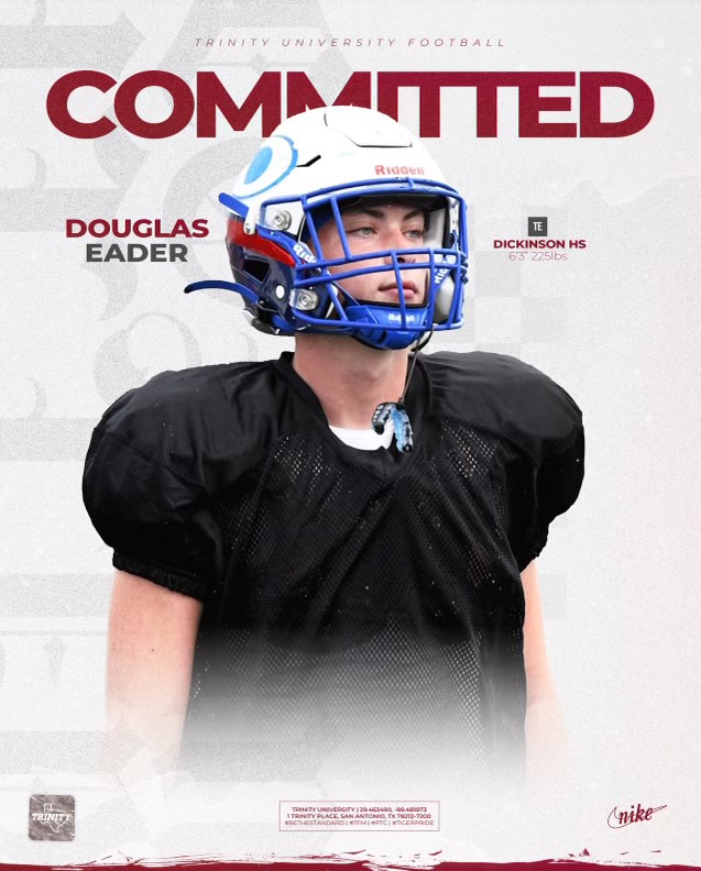 Extremely blessed and honored to announce that I've committed to Trinity University. I look forward to continuing my education and playing football for the Tigers. #TigerPride