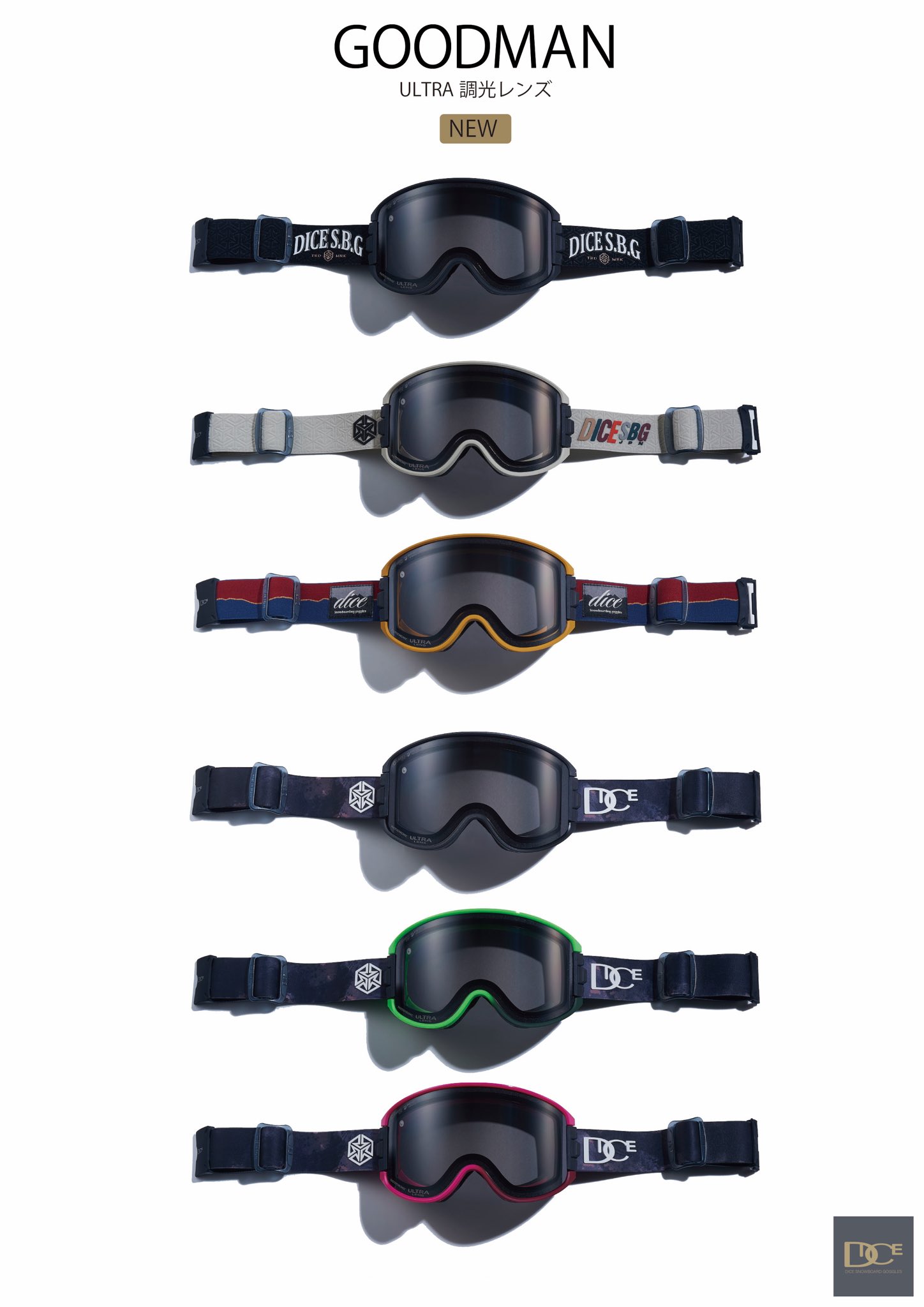 スキー・スノーボードアクセサリー 2024-25 DICE GOODMAN DICE（ダイス） 2025 DICE GOODMAN グッドマン スノーボード ゴーグル