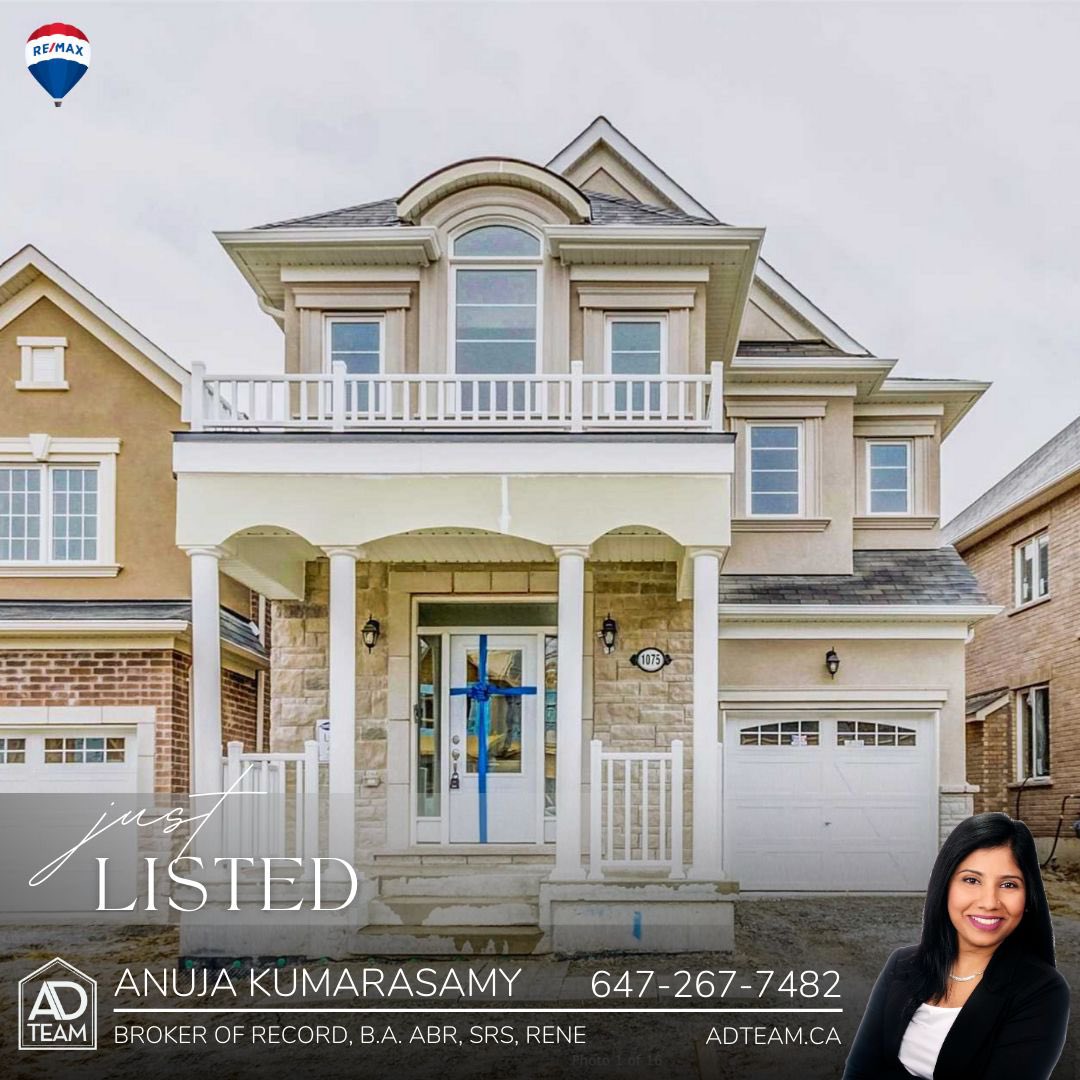 JUST LISTED FOR LEASE 🏡 1075 Belcourt St., Pickering
💰 $3,300.00
📍Whites/Taunton
🔹4 🛏 & 3 🛁
☎️ Call Us For Your Personal Tour @ 647-267-7482

#ForLease #JustListed #listedinPickering #pickeringhomes #HomesforLease #adteam #anujatherealtor #remaxrealtron #listedbyAnuja