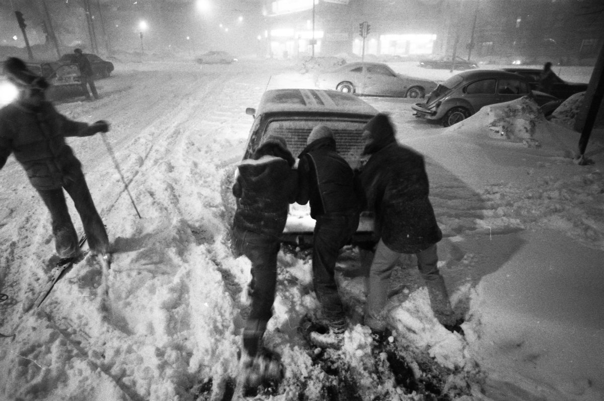 The Blizzard of ‘78 is hard to forget. It reached Massachusetts on Feb. 6, 1978, and the snow did not stop falling for 32 hours. When it was over, 73 lives were lost and hundreds of houses destroyed. See more photos of the blizzard and its aftermath. trib.al/4L7Xx4r