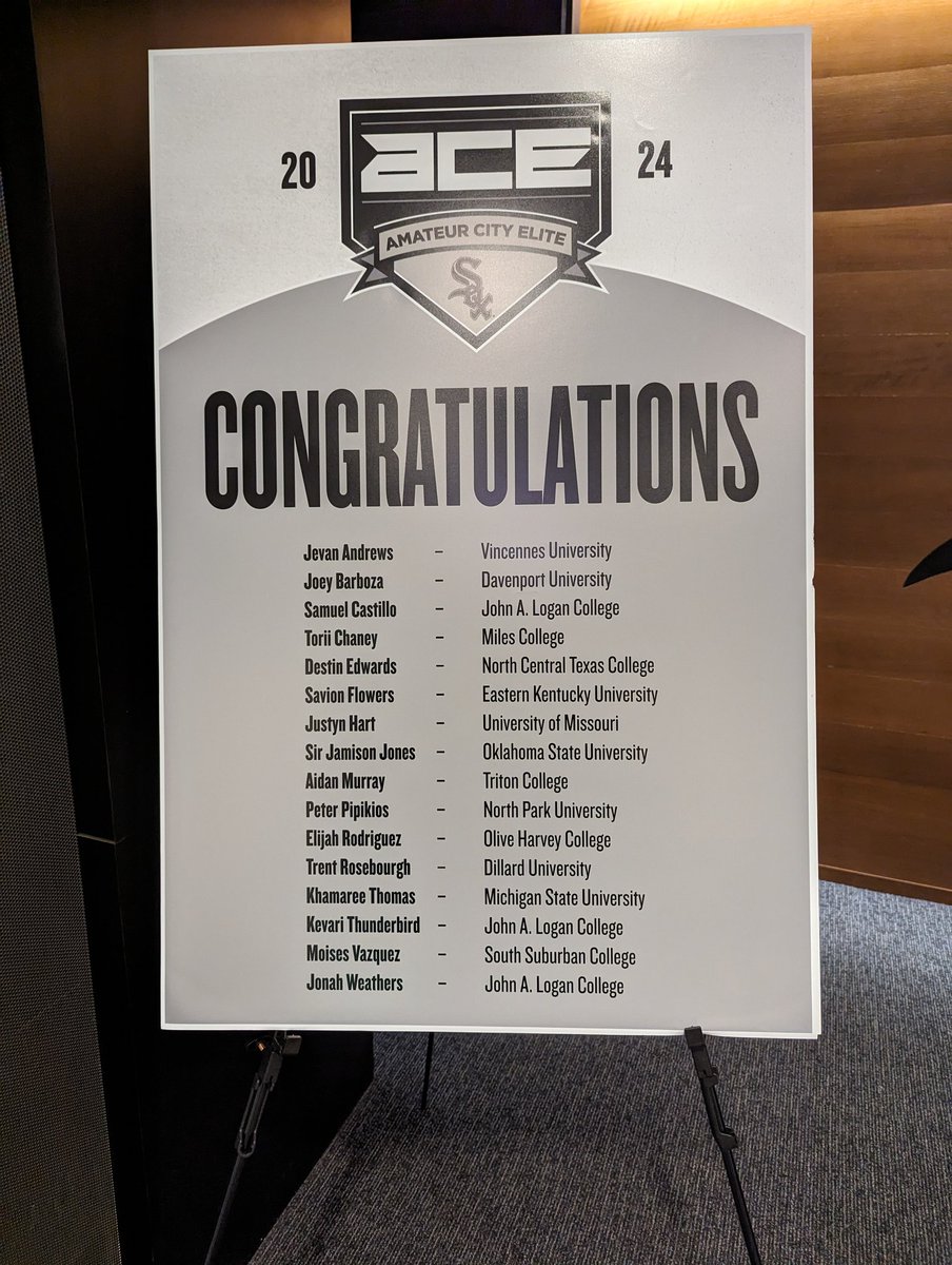 scottmerkin's tweet photo. A truly outstanding White Sox program https://t.co/HSVTFI9lhe