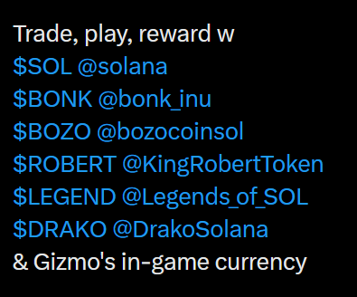 rallefornia's tweet photo. WOW @playgizmos doing #lfgizmos things

Look at all the currencies playable in the game.

Real game changer to allow other token and other communites to enter the realms of #playgizmos

#solana #gaming community - watch out!
Blue chip in the making 🔵

#Web3Gaming #MobileGaming https://t.co/1AJeyVxdcT