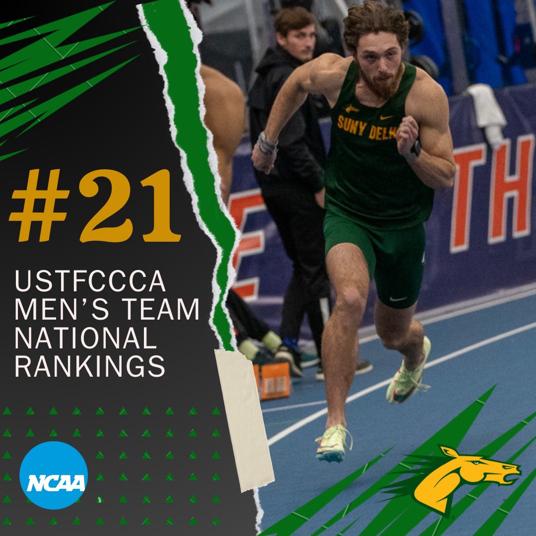 Mens Track &amp; Field team comes in this week with highest NCAA ranking ever!! #21 #GoBroncos #NCAATF