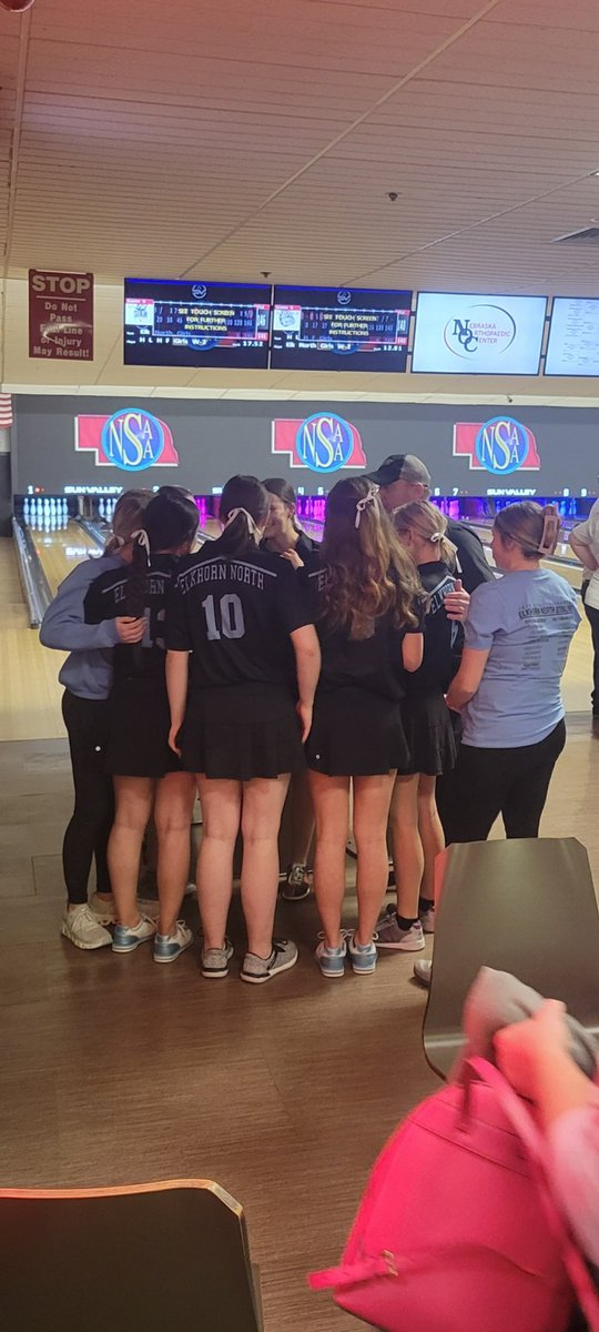 ENWolvesBowling's tweet image. The ENHS girls bowling team is going to the ship! They will bowl against Wayne at 7:30. Excellent day coming back from the consolation bracket!