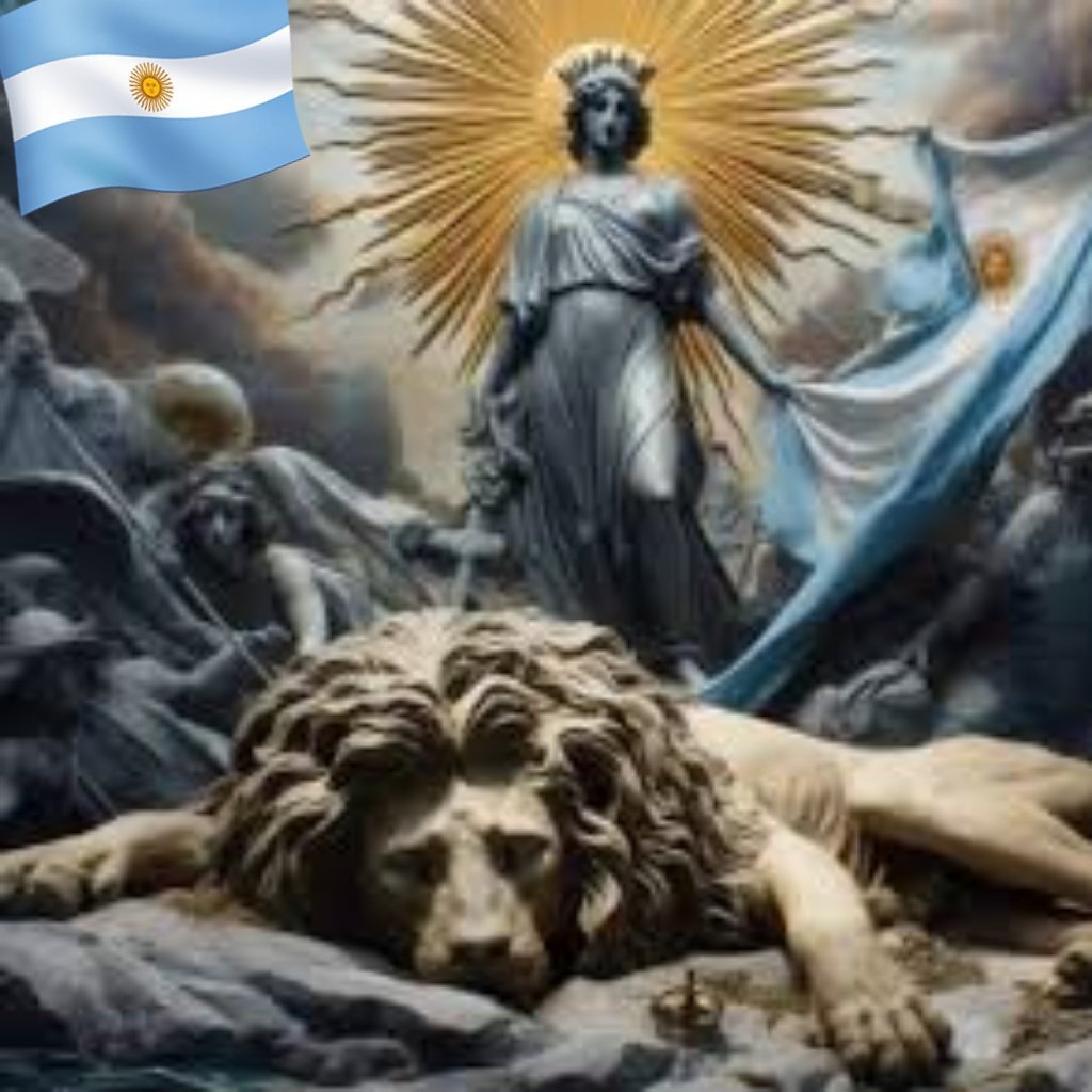 MrFlork_'s tweet photo. Ya lo dice el Himno Nacional:
Coronada su sien de laureles
Y a su planta rendido un León

(Javier Niley) https://t.co/rExoAuUrVP
