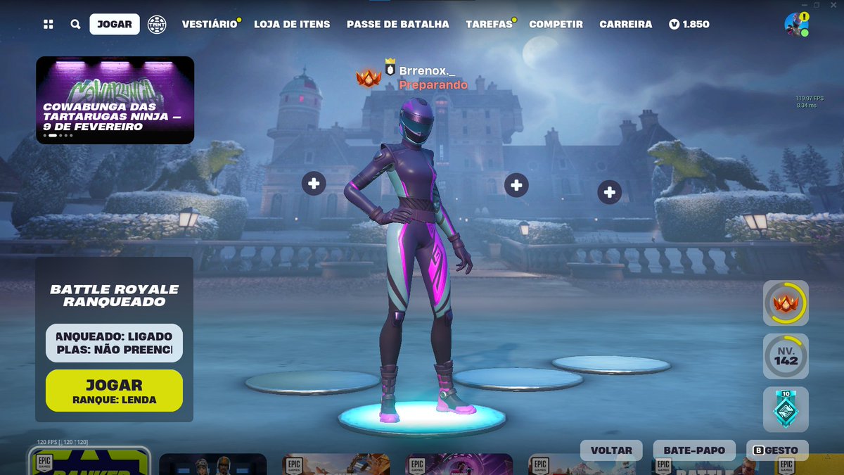 BCstore2024's tweet photo. Conta Fortnite ! 
Temos o primeiro email.
Full acesso para todas as plataformas... 
Tem 134 Skins Level 142 Na Conta.  
Vem já com 650 Vbucks na conta.  
Tem rank Elite na com build. 
Está saindo por R$160,00 Abre ticket quem quer comprar
Servidor https://t.co/8svH22VwYL https://t.co/Gxl9jJr2UR
