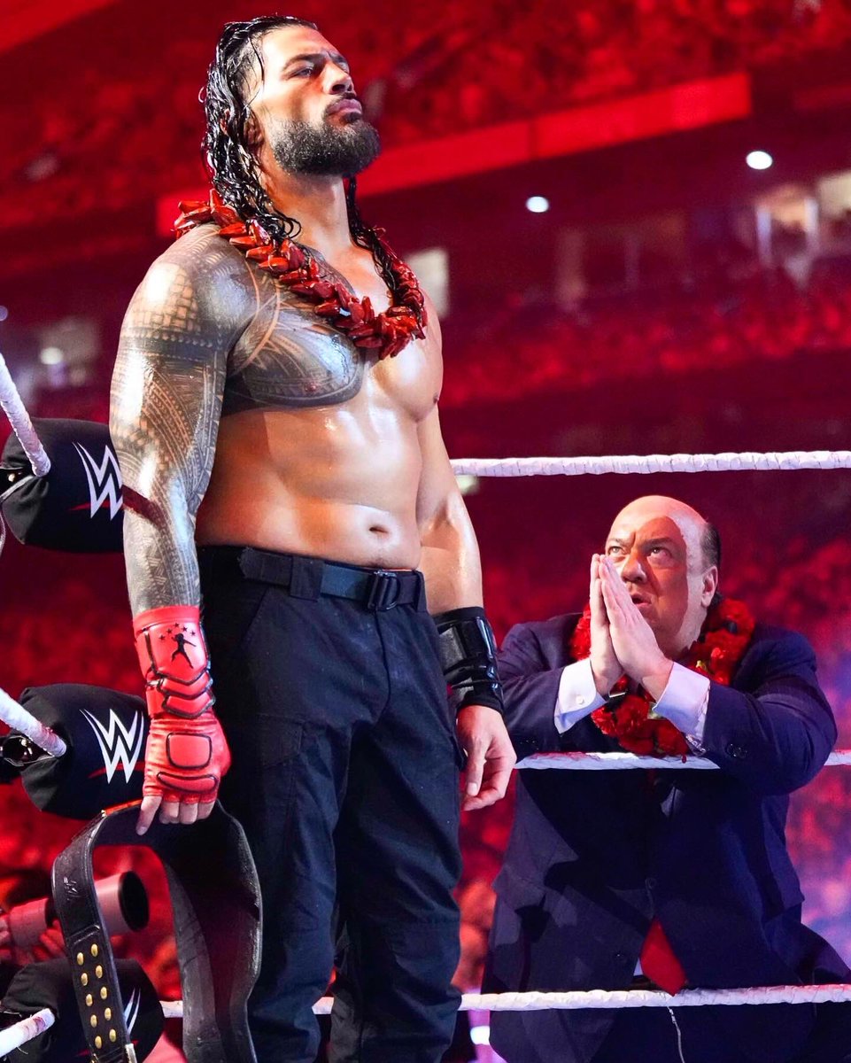 HeymanHustle's tweet photo. A MOST "RELEVANT" INVITATION

Ladies and Gentlemen, my name is Paul Heyman. On behalf of the Reigning, Defending, Undisputed @WWE Universal Heavyweight Champion @WWERomanReigns, I hereby cordially invite you to ACKNOWLEDGE YOUR TRIBAL CHIEF live, in person, this Thursday at the #WrestleMania40 Kickoff Event, which takes place at the @TMobileArena in #LasVegas, Nevada at 4pm Pacific Time (7pm Eastern) ... and is FREE to attend! 

Hosted by @PatMcAfeeShow and @MichaelCole, this event will stream LIVE on @Peacock and all #WWE platforms, and will feature @TripleH, @TheRock, @CodyRhodes, @RheaRipley_WWE, @BiancaBelairWWE and @WWERollins, and is delivered by @PizzaHut!