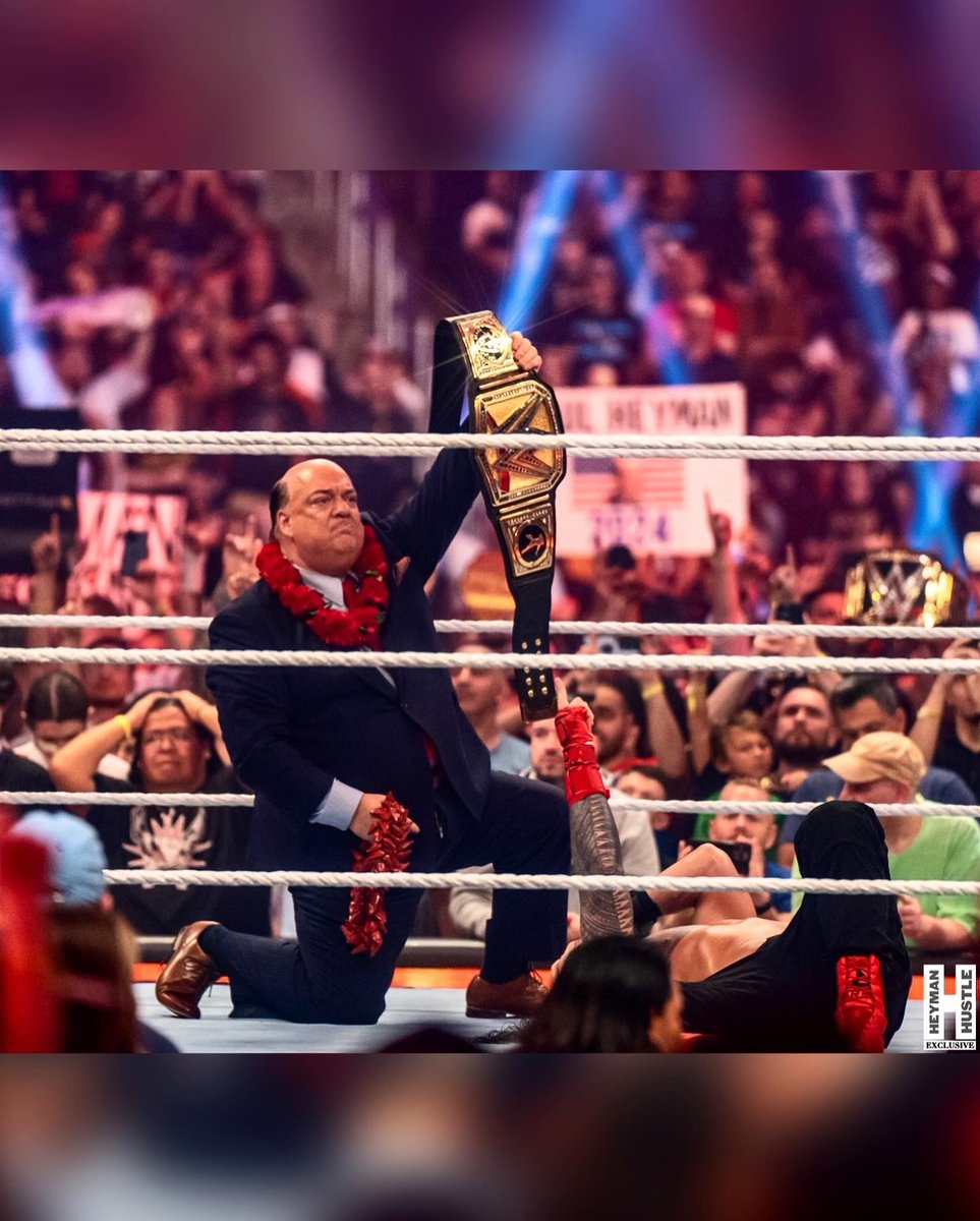 HeymanHustle's tweet photo. A MOST "RELEVANT" INVITATION

Ladies and Gentlemen, my name is Paul Heyman. On behalf of the Reigning, Defending, Undisputed @WWE Universal Heavyweight Champion @WWERomanReigns, I hereby cordially invite you to ACKNOWLEDGE YOUR TRIBAL CHIEF live, in person, this Thursday at the #WrestleMania40 Kickoff Event, which takes place at the @TMobileArena in #LasVegas, Nevada at 4pm Pacific Time (7pm Eastern) ... and is FREE to attend! 

Hosted by @PatMcAfeeShow and @MichaelCole, this event will stream LIVE on @Peacock and all #WWE platforms, and will feature @TripleH, @TheRock, @CodyRhodes, @RheaRipley_WWE, @BiancaBelairWWE and @WWERollins, and is delivered by @PizzaHut!