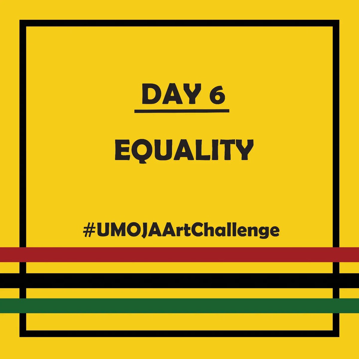 Jakeemdadream's tweet photo. Day 6 of the #UMOJAArtChallenge by @umoja_challenge 

Word of the day: [EQUALITY]

#BlackHistoryMonth #BlackHistoryMonth2024 #blackhistoryeveryday #art #artchallenge #artchallenge2024 https://t.co/gAWsRNorJN