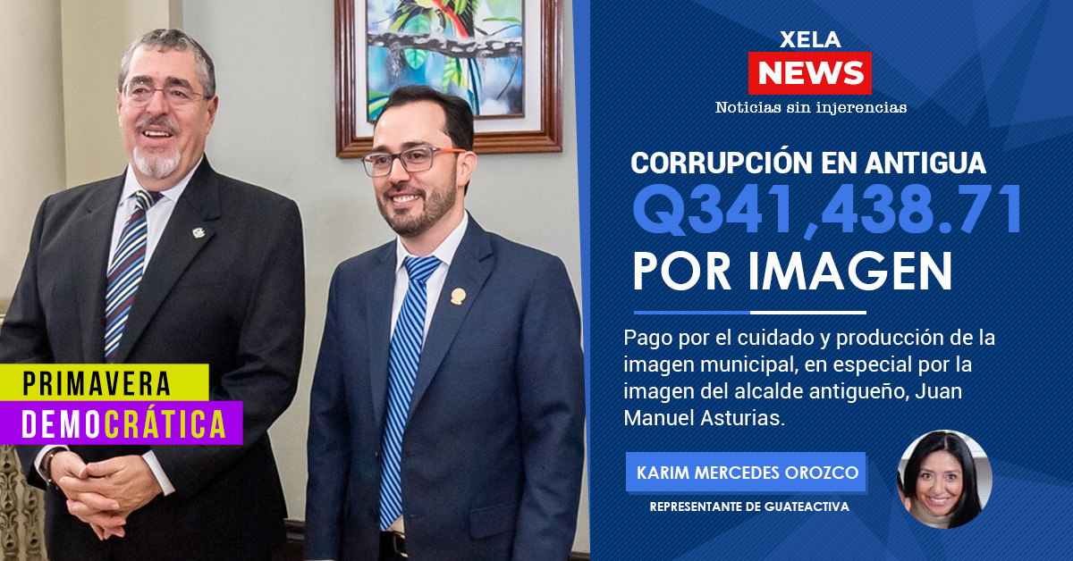 XelaNewsGt's tweet photo. Alcalde antigueño @JuanMaAsturias paga favores a sus financistas, al autorizar un #contrato por "producción de material audiovisual" para el cuidado de su imagen, por Q341,438.71.
#welcome #DemocraticSpring 🌱
#AsumanSuVotoProgre
#XelaNewsGt 🇫🇷
Noticias sin injerencias. https://t.co/bRWYbOlFwp