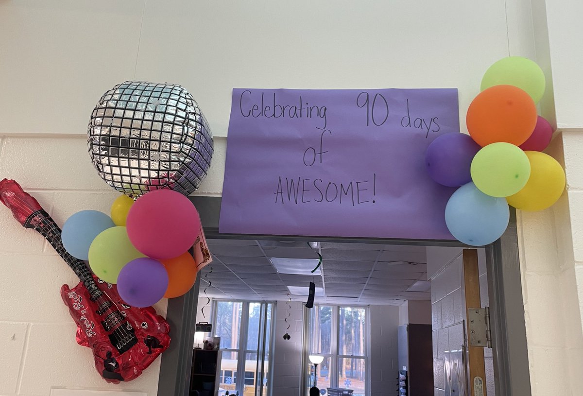 north_chatham's tweet photo. Ms.  Gendron’s class celebrated 90 awesome school days with a tribute to the 90s! 🖤💛 https://t.co/MZdGyBj0RR