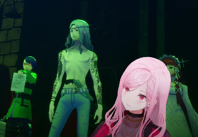 Ravemst's tweet photo. Jin: You pink haired woman. What's with this marriage certificate with both our names on it. Explain. 
Calli:  ๑(◕‿◕)๑  #CallioP3 https://t.co/f6re1CBD6Q