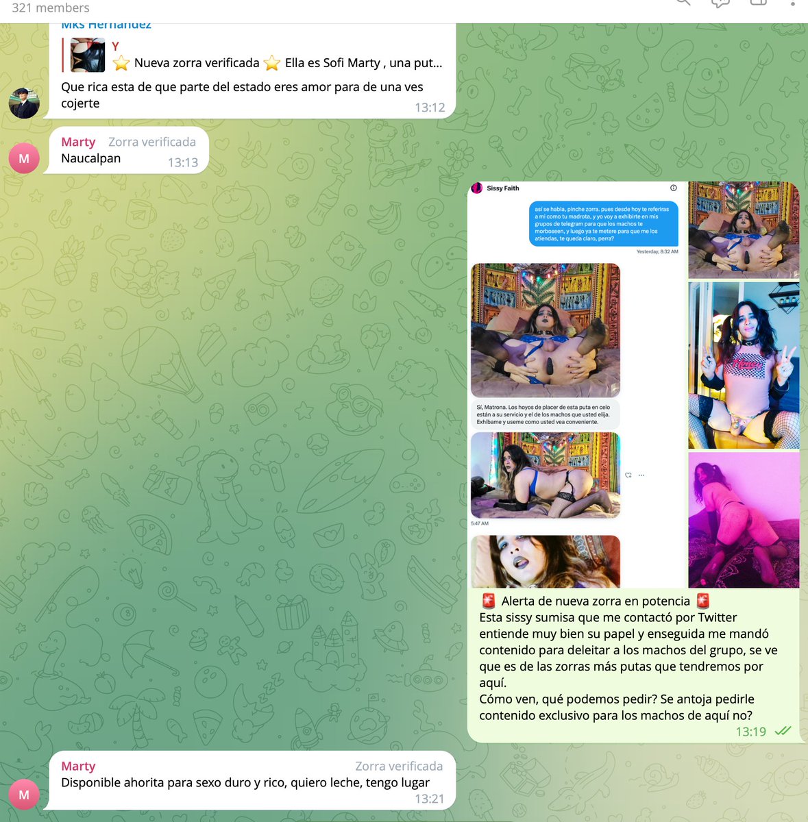 MadrotaDeTvs's tweet photo. Tengo varias zorritas tv que les gusta que las ofrezca en mi canal de telegram a machos de verdad. 
Alguna voluntaria que quiera unirse? https://t.co/tfzcKCok9t