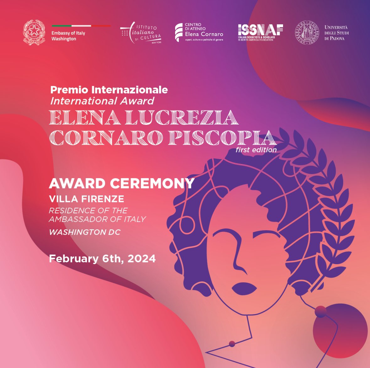 ItalyinUS's tweet photo. "Celebrating and congratulating women who have achieved success in their field not only recognizes their accomplishments but also serves as inspiration for future generations," said @MAZappia congratulating the Elena Lucrezia Cornaro Piscopia International Award's winners. https://t.co/OOeuU8o5SV