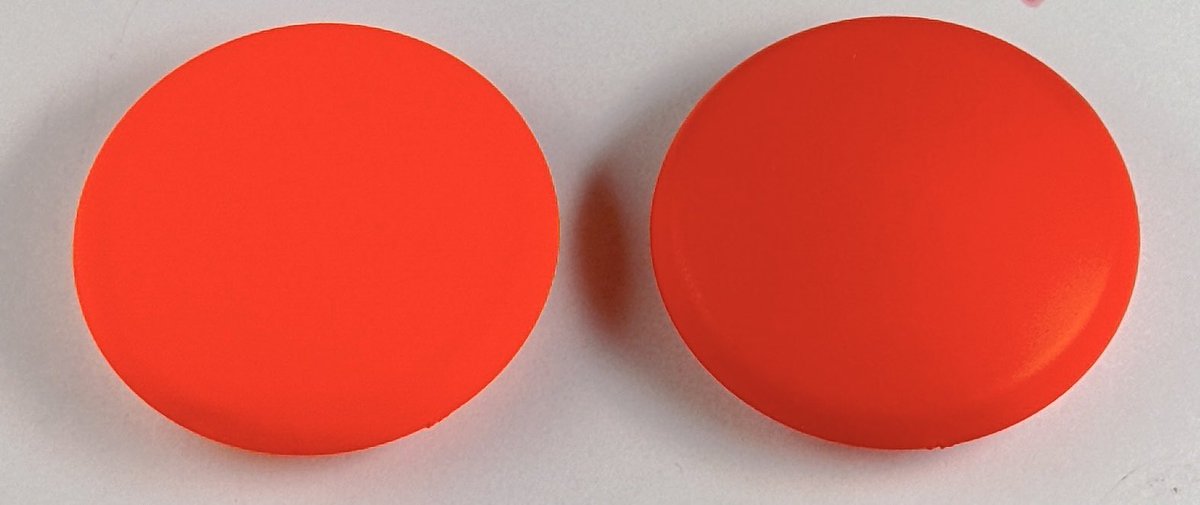 ワンフェス情報】蛍光ピグメントオレンジ/レッドですが、顔料系になり