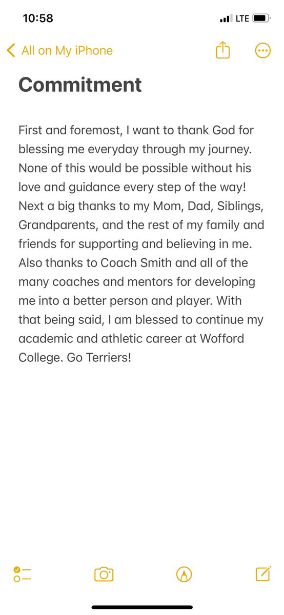 Committed! <a href="/Wofford_FB/">Wofford Football</a> <a href="/BeckhamFB_/">Beckham HS Football</a>