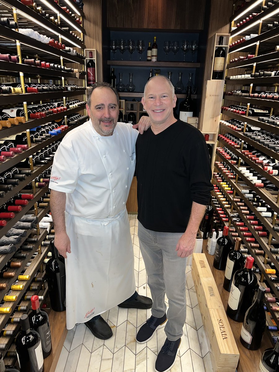 Caught in the wild during the #BigGame week at #CircaLasVegas, none other than the fantasy football maestro himself, @MatthewBerryTMR. ✨ Dining at the legendary @BarrysPrime, Berry posed for a photo with Chef/Co-owner @ChefBarryDakake. Quite the power duo! 🏈 🥩 @NBCSports