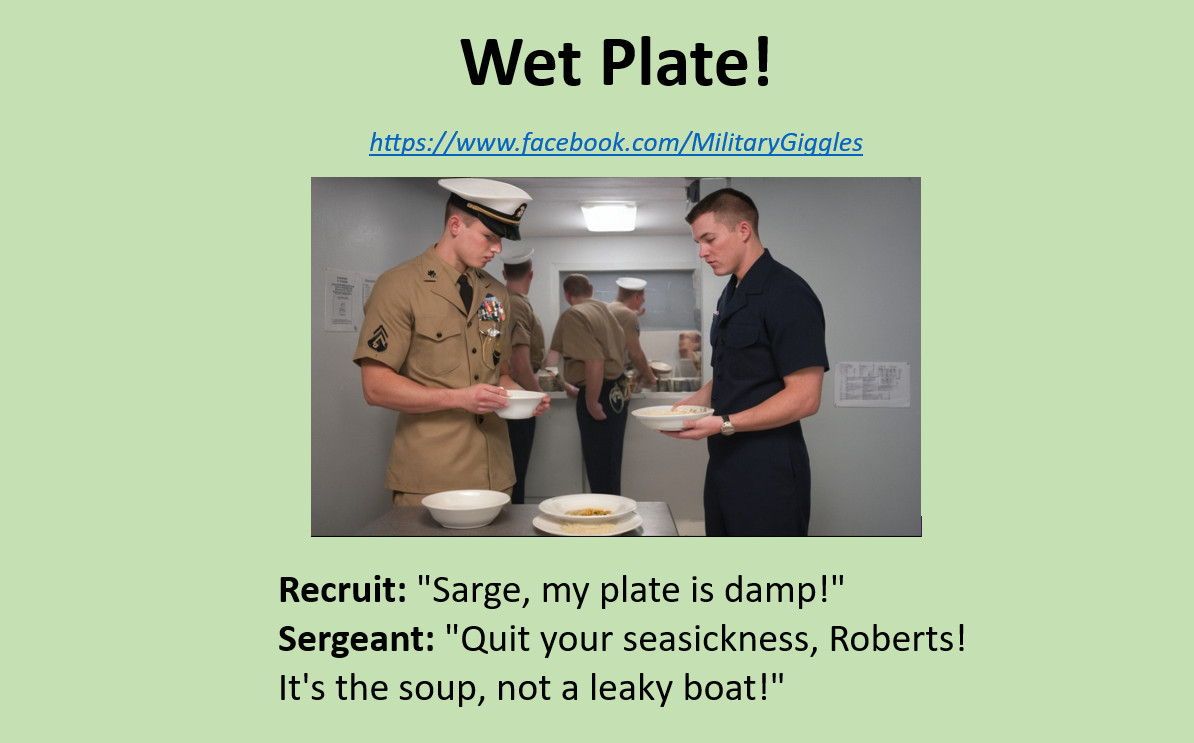 RZCheema's tweet photo. 𝐌𝐈𝐋𝐈𝐓𝐀𝐑𝐘 𝐇𝐔𝐌𝐎𝐑:
Wet Plate!
Kindly 𝐒𝐇𝐀𝐑𝐄 this 𝐉𝐎𝐊𝐄 with your friends &amp; relatives in the Military.
More Jokes here:-
https://t.co/83NQaGYn5W
.
@ShirinSherbok2
@ZebaQadar
@TheTahirSarwar
@KhawarCh
@ShahidaQureshi5
@Muhamma91754594 https://t.co/uf7Wg2zfxu