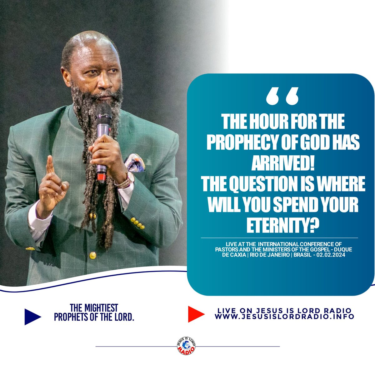 The hour to prepare for the kingdom of GOD is now! We need to be ready to go back home!

#TremendaVisitação