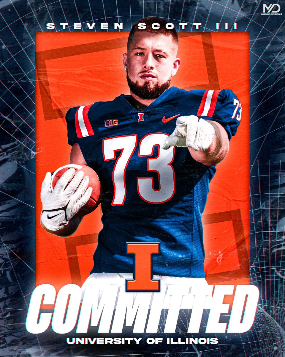The Vision Remains The Same! 
I’m 100% Committed to the University of Illinois. Can’t wait to get to work with <a href="/BretBielema/">Bret Bielema</a> and <a href="/Coach_BMiller/">Bart Miller</a> and everyone <a href="/IlliniFootball/">Illinois Football</a>  Blessed for this opportunity. 
#AGTG 🙏 #HailToTheOrange
