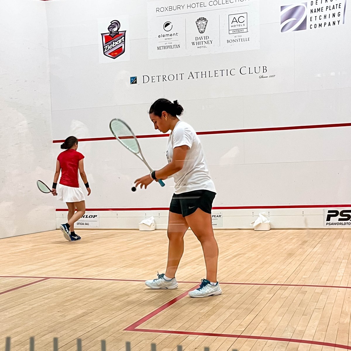 PSASquashTour's tweet photo. Result: @DAC_Detroit Pro Squash Classic RD1

🇪🇬 Kenzy Ayman beats Haya Ali 🇪🇬 3-1: 11-7, 11-9, 9-11, 11-4 (31m)

#DACProSquash https://t.co/r1He3oPV6r