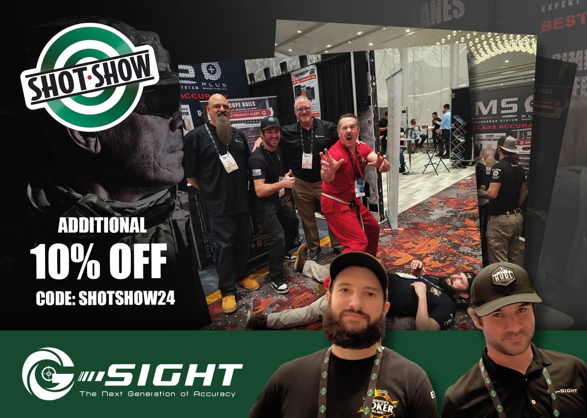 G-Sight's After SHOT Show Sale is still going. Additional 10% Off On Laser Training Systems—Code: SHOTSHOW24

Sale ends on February 8.

Shop Now at g-sight.com/collections/al…

Shop The Official G-Sight Amazon Store amazon.com/stores/page/1B…