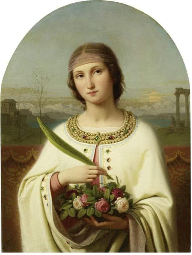 TheKnottedRope's tweet photo. On the feast of St. Dorothy, the patron saint of: horticulture; brewers; brides; florists; gardeners; midwives; newlyweds; and love.  <3 

St. Dorothy, pray for us! https://t.co/xsGb5YmrzJ