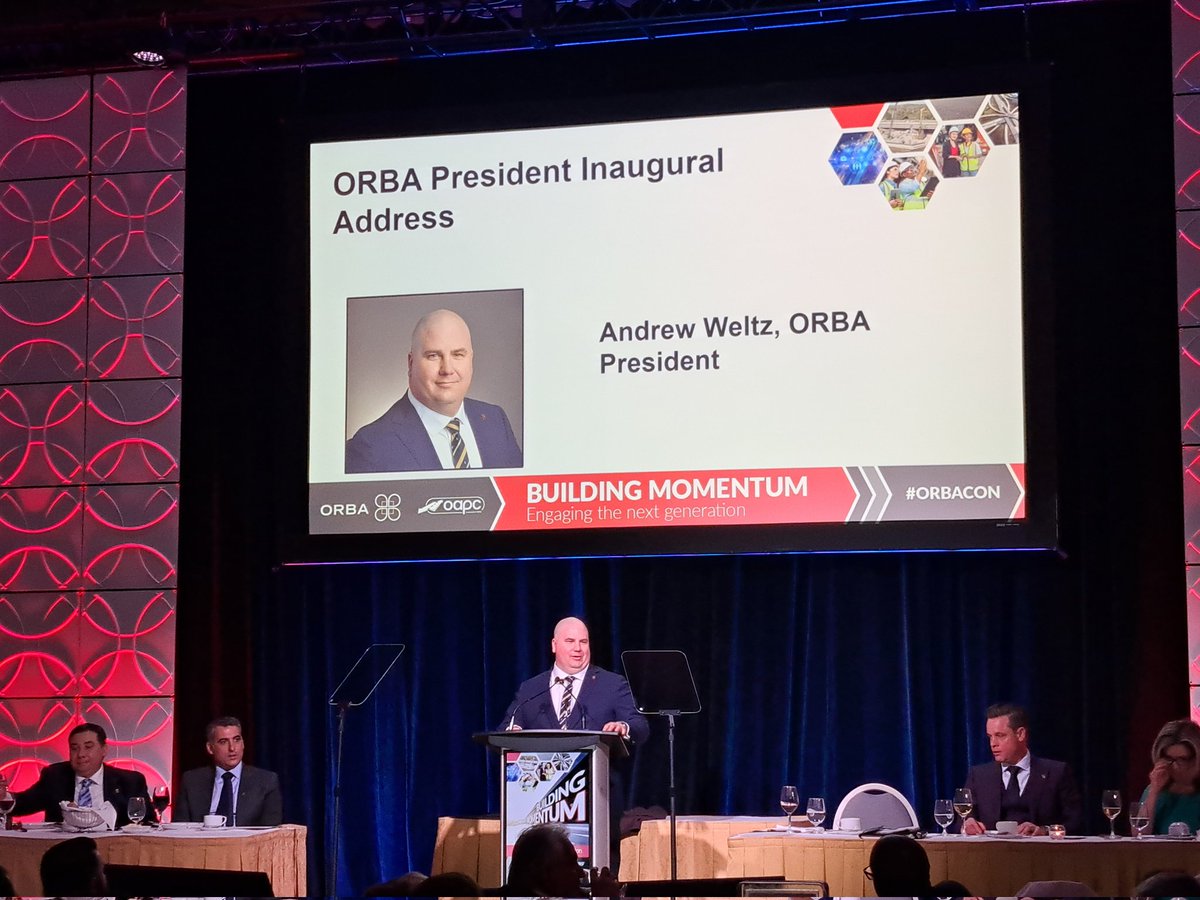 A warm welcome to Andrew Weltz, the new President of ORBA! His vision and leadership are set to steer us towards exciting horizons. #ORBACON @BauerFoundation