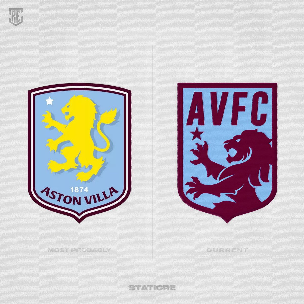 Aston Villa / Logo Concept @AVFCOfficial #astonvilla #villapark #PremierLeague #LogoDesign #footballdesign #soccerlogo