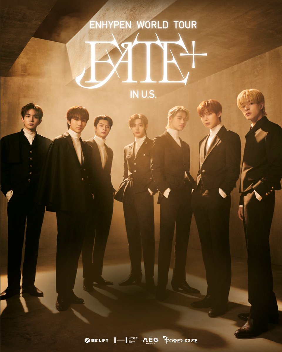 AEG Presents (@aegpresents) on Twitter photo ENHYPEN WORLD TOUR ‘FATE PLUS’ is coming to a city near you. ENGENE MEMBERSHIP PRESALE tickets go on sale Wed, 2/14 at 4pm local time and General tickets go on sale Thu, 2/15 at 4pm local time.
<a href="/ENHYPEN/">ENHYPEN OFFICIAL</a>
enhypenfateplustour.com ENHYPEN WORLD TOUR ‘FATE PLUS’ is coming to a city near you. ENGENE MEMBERSHIP PRESALE tickets go on sale Wed, 2/14 at 4pm local time and General tickets go on sale Thu, 2/15 at 4pm local time.
<a href="/ENHYPEN/">ENHYPEN OFFICIAL</a>
enhypenfateplustour.com