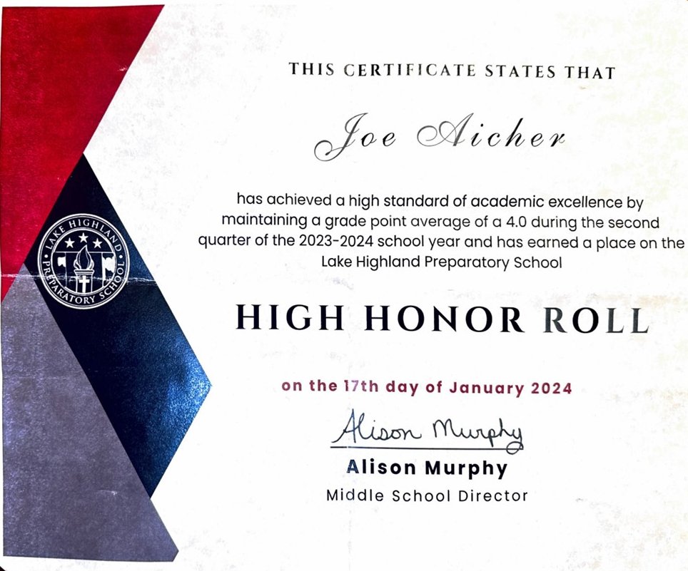Joe Aicher QB 2028 (@aicherjoe) on Twitter photo I appreciate everyone that supports my development including my teachers, coaches, and mentors. <a href="/LHPS_football/">LHPS Football</a> <a href="/qbslack12/">Michael Slack</a> <a href="/AFNextLevel/">Anthony</a> I appreciate everyone that supports my development including my teachers, coaches, and mentors. <a href="/LHPS_football/">LHPS Football</a> <a href="/qbslack12/">Michael Slack</a> <a href="/AFNextLevel/">Anthony</a>