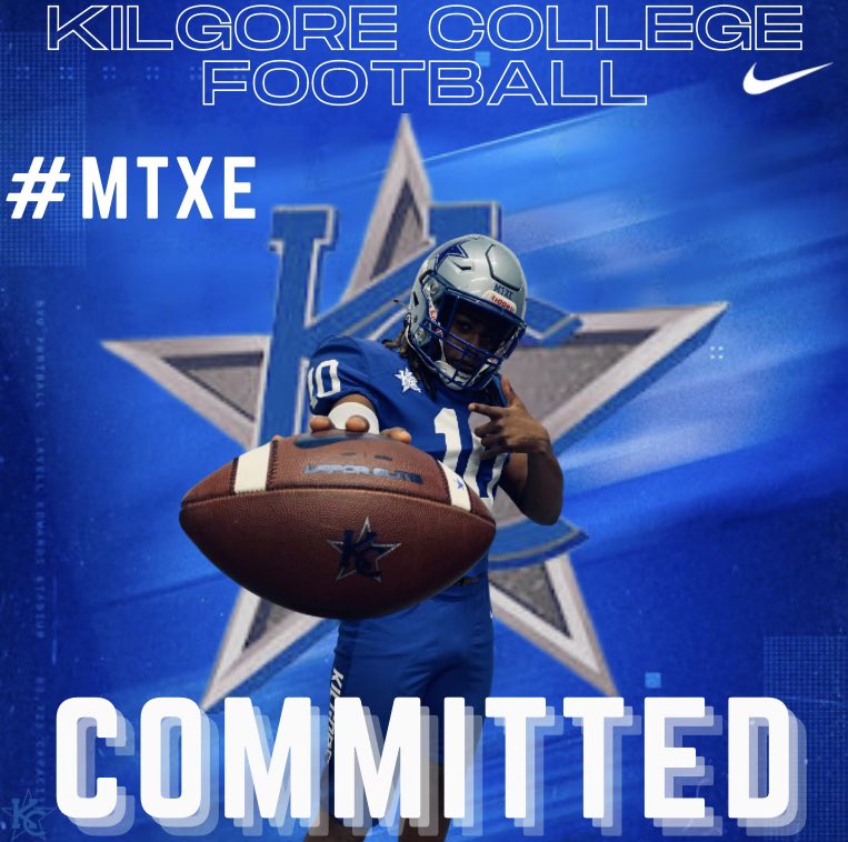 After a lot of thinking and talking with my family <a href="/CoachGeee_MTXE/">Willie Gooden</a> I have decided to commit to Kilgore College🔵⚪️!!
