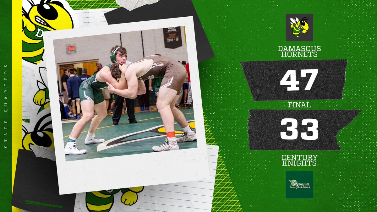 Good win for the Hornets.  We will host the regional semifinals and finals Thursday night.  Matches start at 5:30.