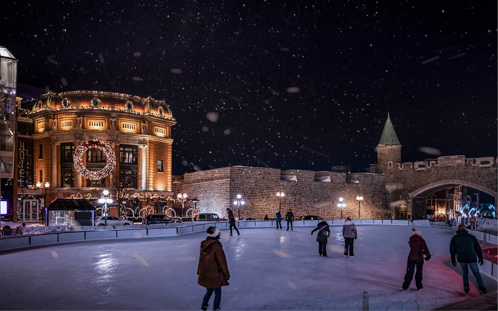 The historic charm of Quebec City amplifies during the winter months. The iconic Old Town, with its cobblestone streets and centuries-old buildings are magical under a dusting of snow. Click the link to plan your next adventure on ice. impactmagazine.ca/features/glide…. #winterfun