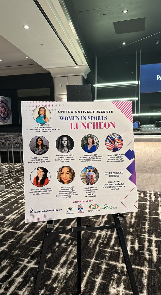 Thank you <a href="/natives_united/">United Natives</a> for having me as a key speaker representing my esports team <a href="/VegasInferno/">Vegas Inferno™</a>

It’s an honor to be among these amazing women: <a href="/PalomaFOX5News/">Paloma Villicana</a> <a href="/lsesselmann/">Lauren Sesselmann</a> <a href="/JaneeNae24/">NaeThrowsHeavyRock</a> 

What a way to get #SuperBowl LVIII started!