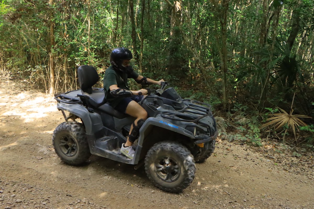 Most people look cool on an ATV. I look like an old woman on her way to the supermarket